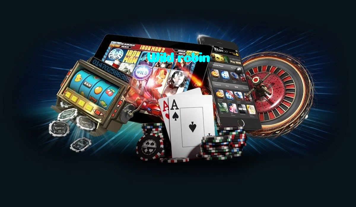 Wild robin casino presented on mobile device in Pakistan with slots and live games